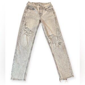 American Eagle 90’s Straight Light Gray Denim Jeans